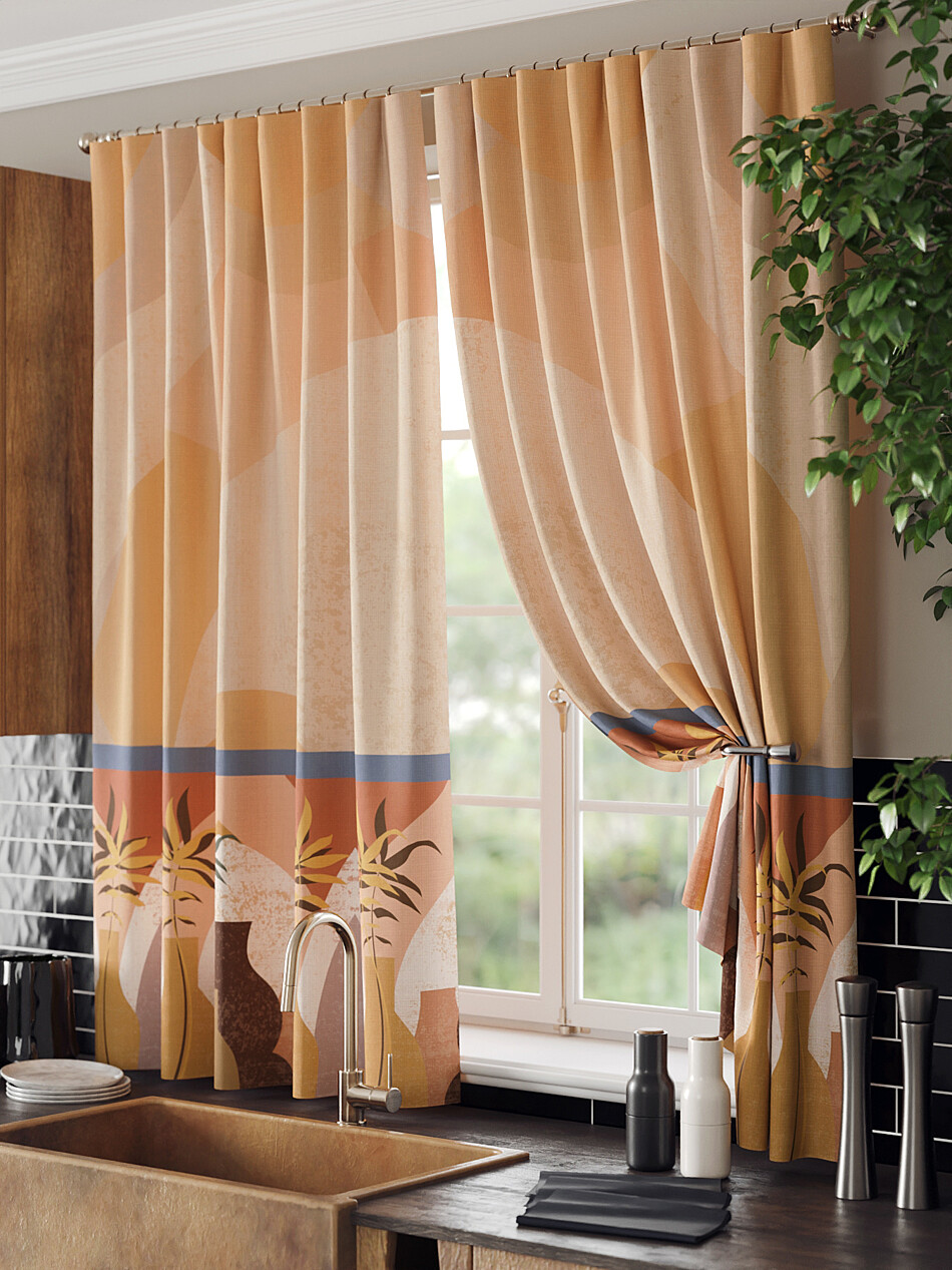 Фото №1331160 - 9961287 - Портьера 2 шт. — 150х180 см. - Комплект штор