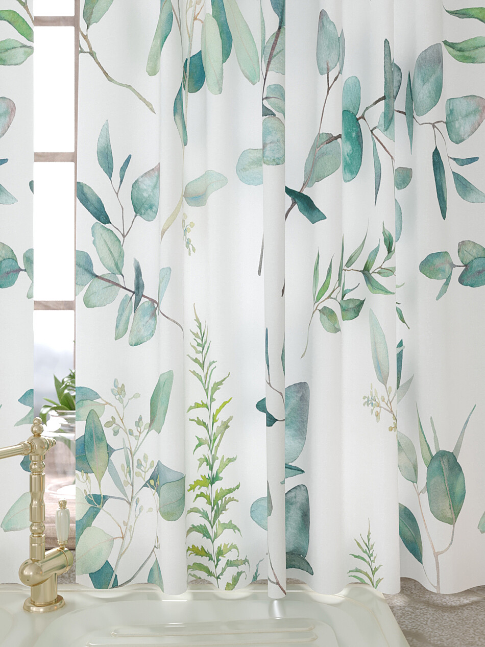 Фото №1299548 - 9934159180 - Портьеры 150х160 см. — 2 шт., Ламбрекен 300х40 см. — 1 шт. - Комплект штор