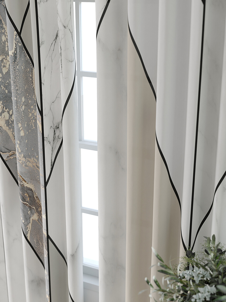 Фото №1302911 - 9709370240 - Портьера 150х240 см — 2 шт. - Комплект штор