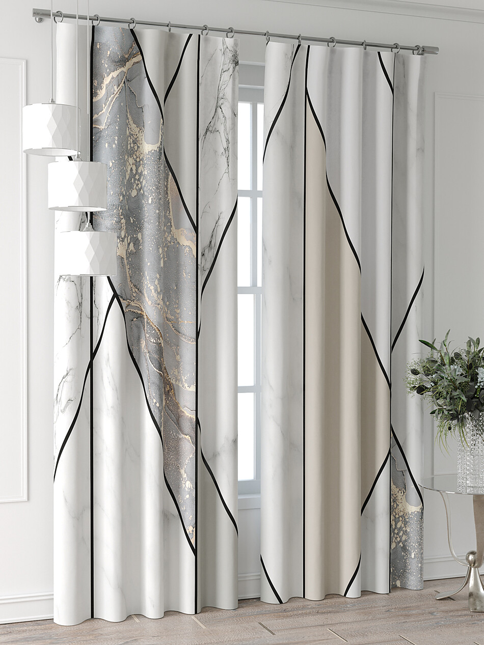 Фото №1302913 - 9709370240 - Портьера 150х240 см — 2 шт. - Комплект штор