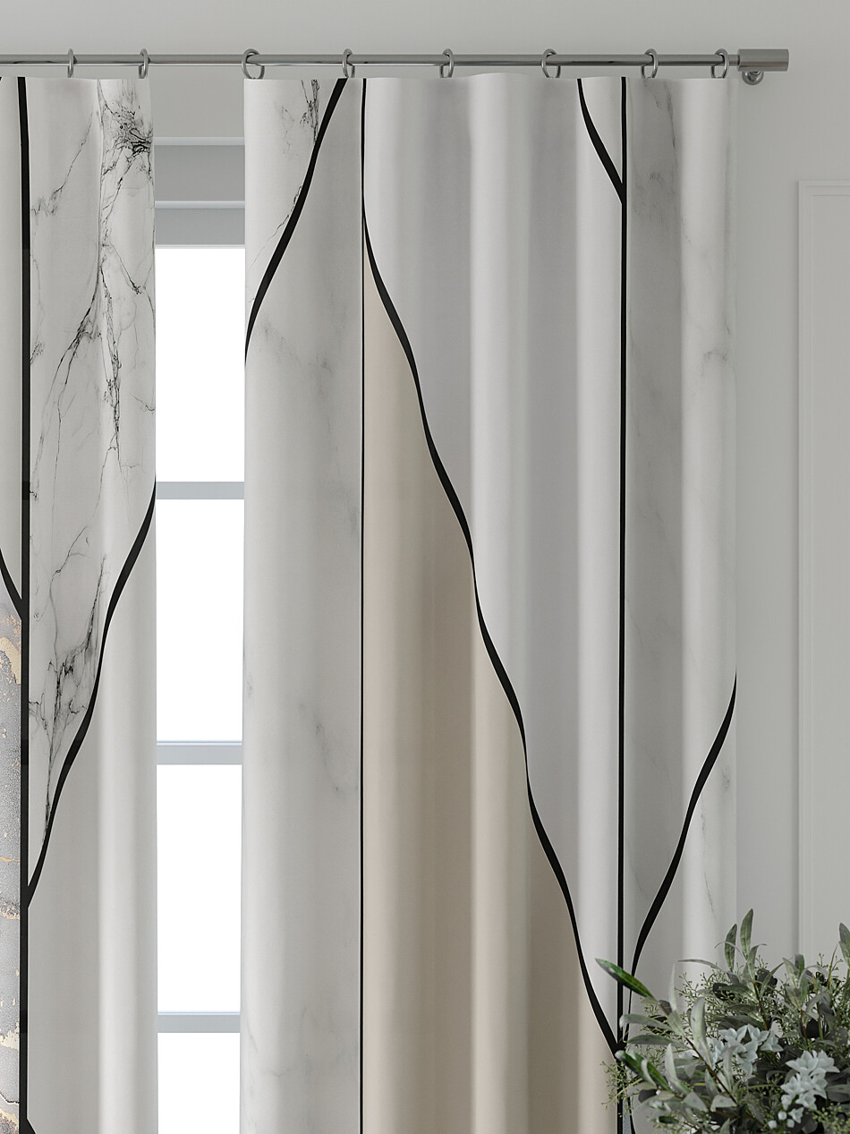 Фото №1302915 - 9709370240 - Портьера 150х240 см — 2 шт. - Комплект штор