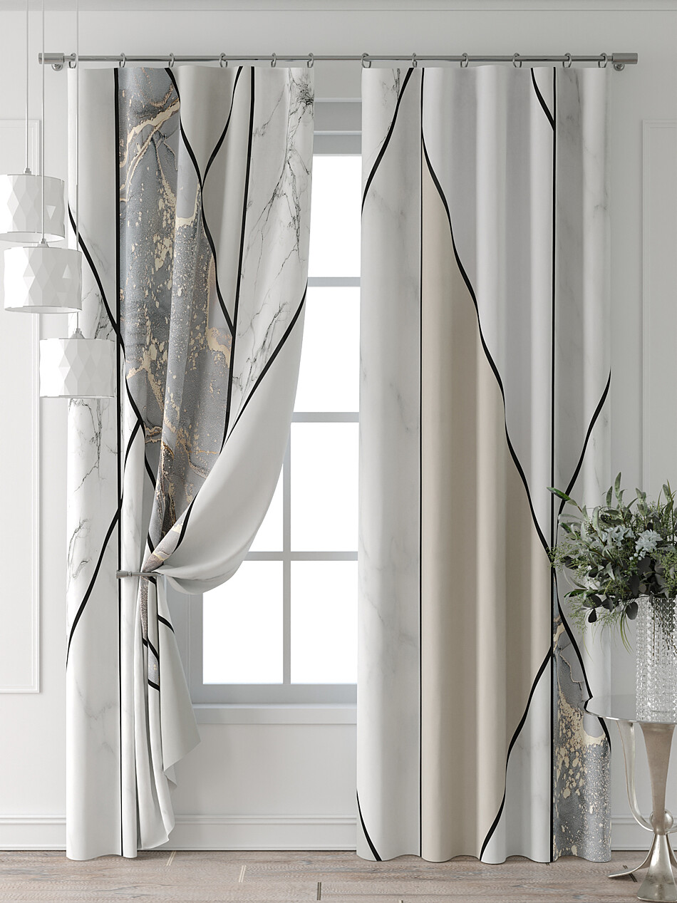 Фото №1302920 - 9709370240 - Портьера 150х240 см — 2 шт. - Комплект штор