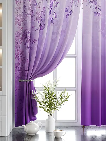 Короткие шторы фиолетового цвета в Калининграде - Страница 2 9920530 - 5