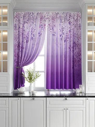 Короткие шторы фиолетового цвета в Калининграде - Страница 2 9920530 - 7