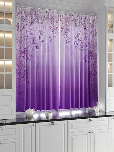 Короткие шторы фиолетового цвета в Калининграде - Страница 2 9920530 - 3