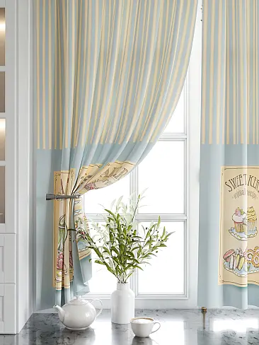 Шторы бежевого цвета для кухни в Иркутске - Страница 50 9920539 - 5