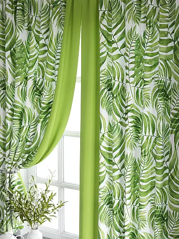 Шторы зеленого цвета для кухни - Страница 4 9920534 - 4