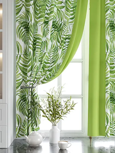 Шторы зеленого цвета для кухни - Страница 4 9920534 - 5