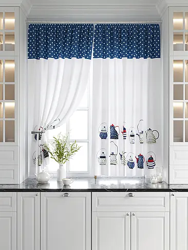 Шторы голубого цвета для кухни в Новокузнецке - Страница 20 9920549 - 7