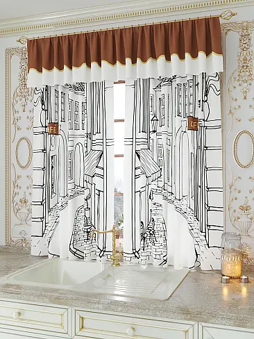 Шторы с текстильным рисунком в Челябинске 9934006 - 4