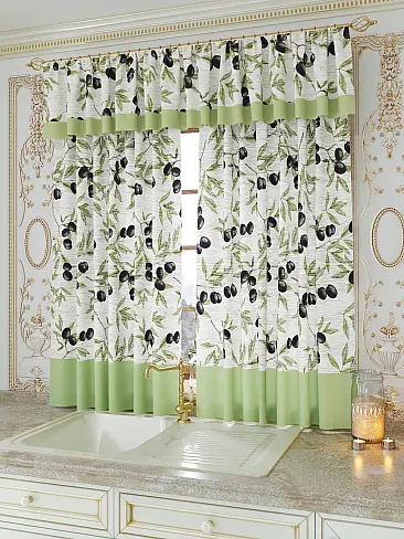 Короткие шторы для кухни с ламбрекеном - Страница 4 9934098 - 4