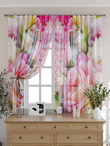 Шторы из тюля в этническом стиле 4930361 - 2