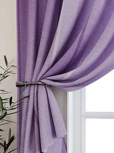 Шторы сиреневого цвета для кухни 9925237 - 3