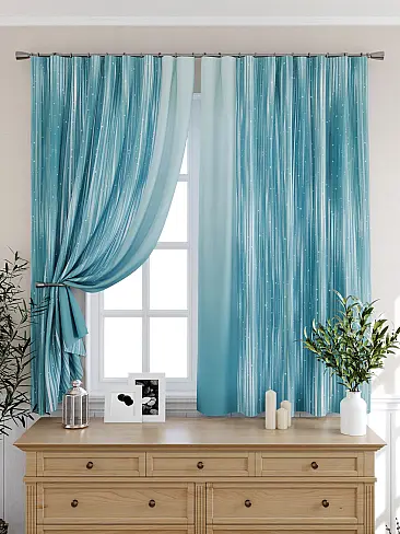 Комплекты штор бирюзового цвета в Санкт-Петербурге - Страница 4 9925230 - 7