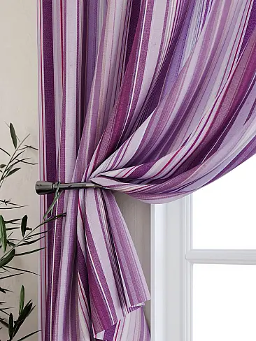 Шторы сливового цвета для кухни 9925291 - 3