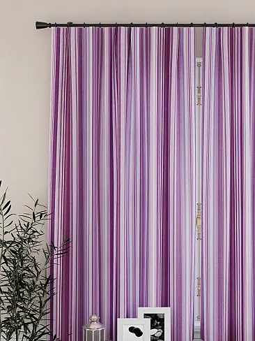 Шторы сливового цвета для кухни 9925291 - 4