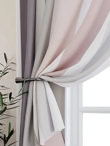 Шторы для кухни в полоску 9925310 - 3