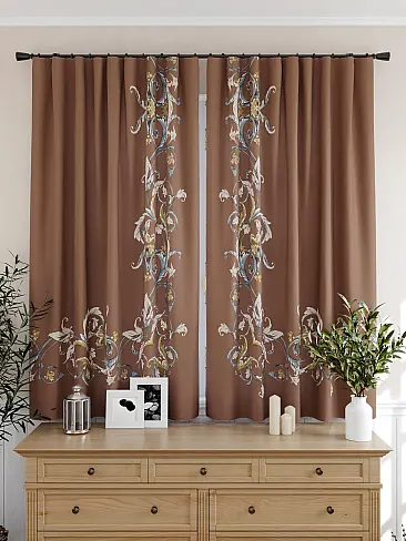 Шторы коричного цвета для кухни - Страница 2 9925314 - 5