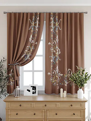 Шторы коричного цвета для кухни - Страница 2 9925314 - 7