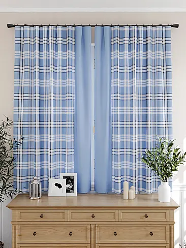 Шторы синего цвета на петлях - Страница 5 9925321 - 4