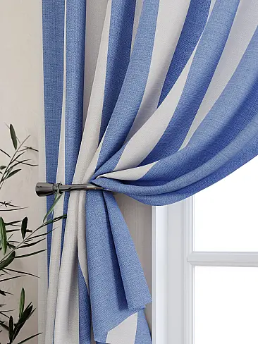 Шторы для кухни в полоску 9925346 - 3