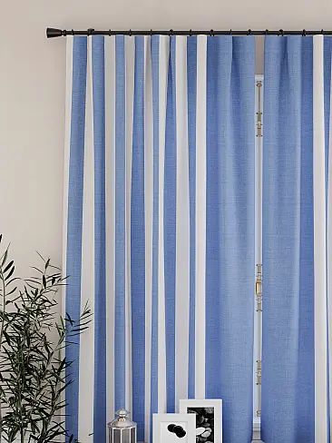 Шторы для кухни в полоску 9925346 - 4