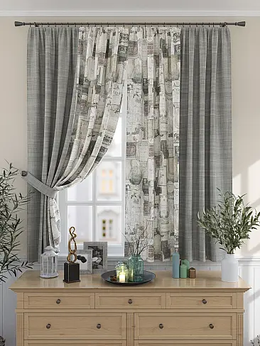 Шторы для кафе 9925384 - 2