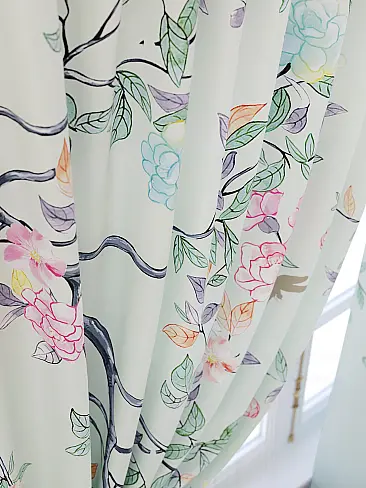 Шторы небесного цвета для кухни 9925449 - 6