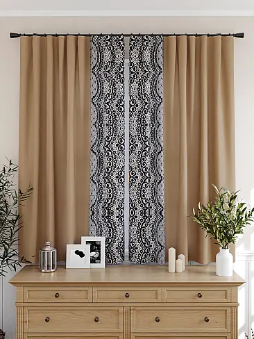 Шторы коричного цвета для кухни - Страница 4 9925472 - 5