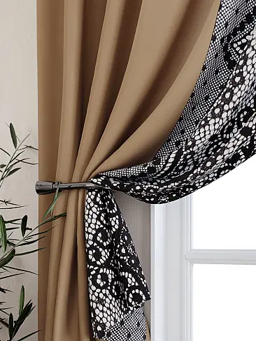 Шторы коричного цвета для кухни - Страница 4 9925472 - 3