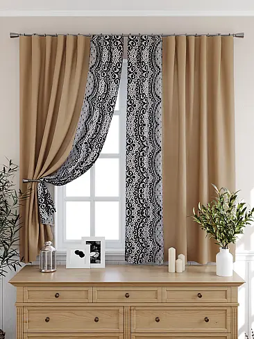 Шторы коричного цвета для кухни - Страница 4 9925472 - 7