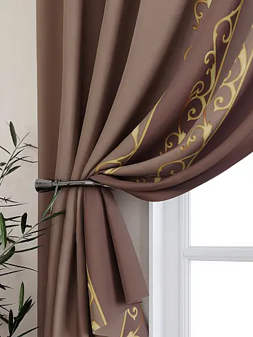 Шторы коричного цвета для кухни - Страница 3 9925477 - 3