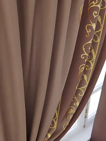 Шторы коричного цвета для кухни - Страница 3 9925477 - 6