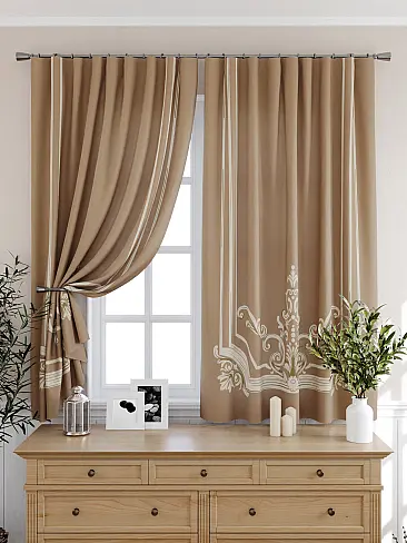 Шторы коричного цвета для кухни в Иркутске - Страница 21 9925484 - 7