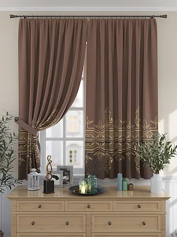 Короткие шторы для гостиной 9925485 - 2