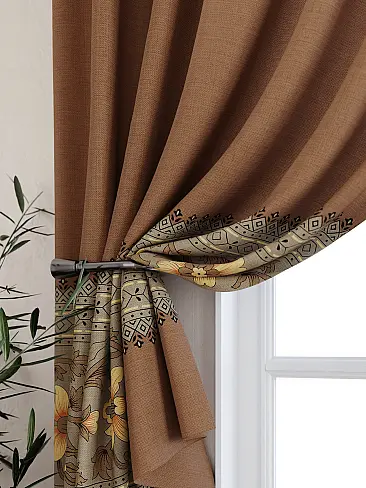 Шторы коричного цвета для кухни - Страница 3 9925502 - 3