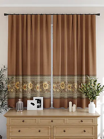 Шторы коричного цвета для кухни - Страница 3 9925502 - 5
