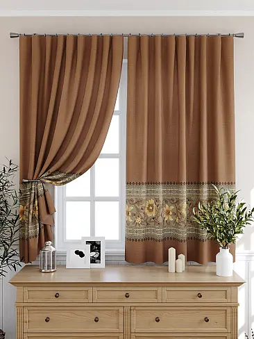 Шторы коричного цвета для кухни - Страница 3 9925502 - 7