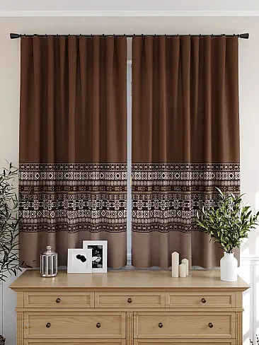 Шторы коричного цвета для кухни - Страница 3 9925506 - 5