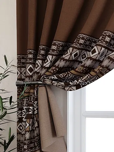 Шторы коричного цвета для кухни - Страница 3 9925506 - 3