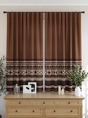 Шторы коричного цвета для кухни - Страница 4 9925500 - 5