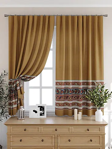 Шторы коричного цвета для кухни в Иркутске - Страница 21 9925509 - 7