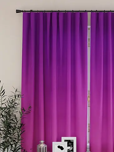 Шторы сливового цвета для кухни 9925531 - 4