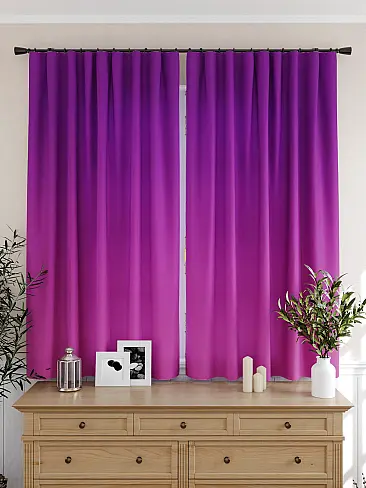 Шторы сливового цвета для кухни 9925531 - 5