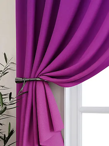 Шторы сливового цвета для кухни 9925531 - 3