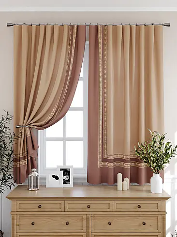 Шторы коричного цвета для кухни - Страница 3 9925560 - 7