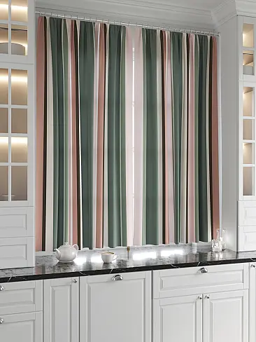 Шторы для кухни в полоску 9920628 - 3