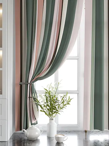 Шторы для кухни в полоску 9920628 - 5