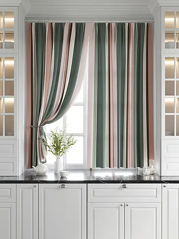 Шторы для кухни в полоску 9920628 - 7