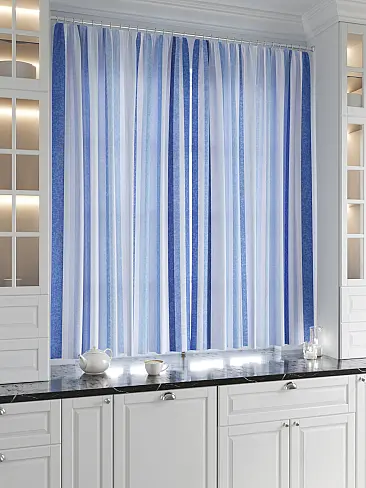 Шторы голубого цвета в полоску в Астрахани 9920632 - 3